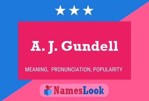 A. J. Gundell Namensposter