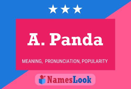 A. Panda Namensposter