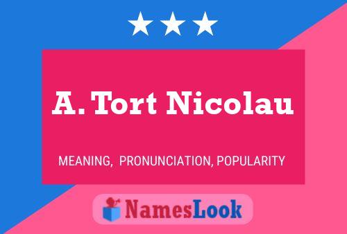 A. Tort Nicolau Namensposter