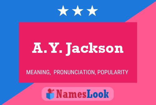 A. Y. Jackson Namensposter