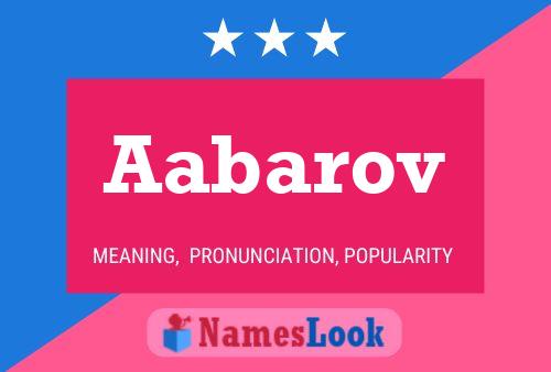 Aabarov Namensposter