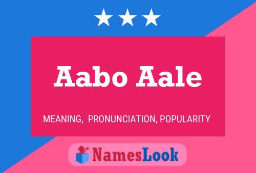 Aabo Aale Namensposter