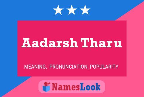 Aadarsh Tharu Namensposter