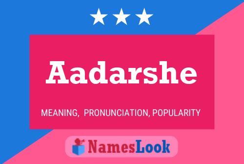 Aadarshe Namensposter