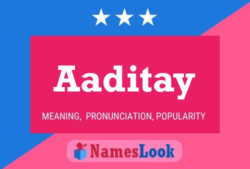 Aaditay Namensposter