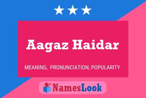 Aagaz Haidar Namensposter