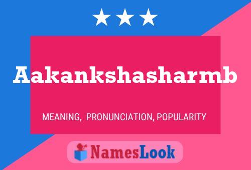 Aakankshasharmb Namensposter