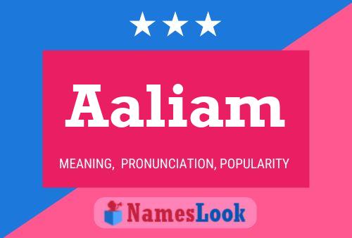 Aaliam Namensposter