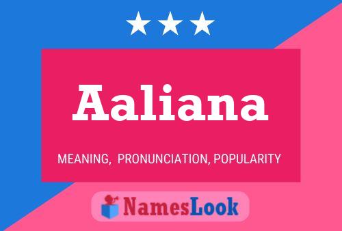 Aaliana Namensposter