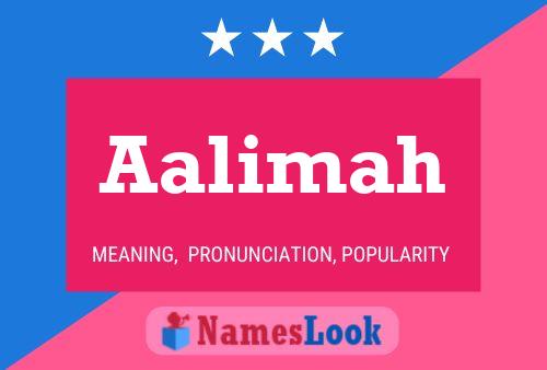 Aalimah Namensposter