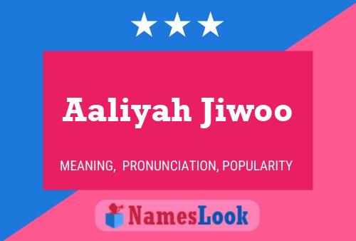 Aaliyah Jiwoo Namensposter