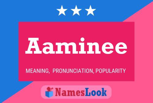 Aaminee Namensposter