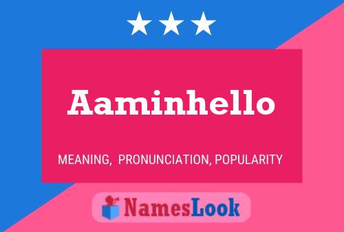 Aaminhello Namensposter