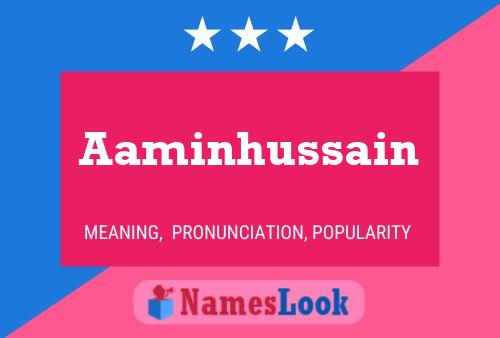 Aaminhussain Namensposter