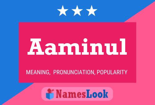 Aaminul Namensposter