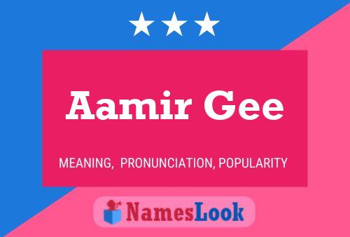 Aamir Gee Namensposter