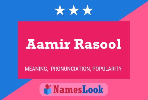 Aamir Rasool Namensposter