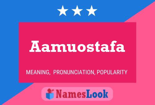 Aamuostafa Namensposter