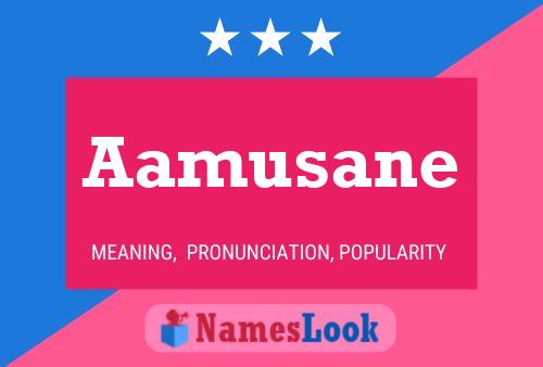 Aamusane Namensposter