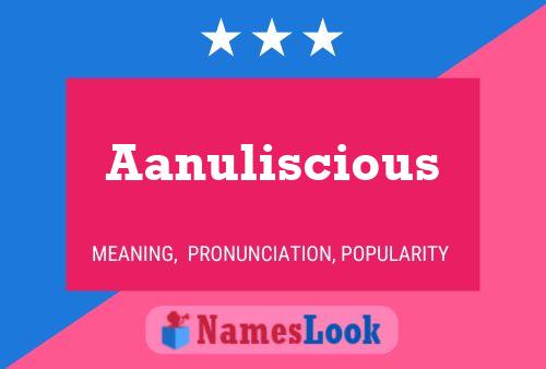 Aanuliscious Namensposter