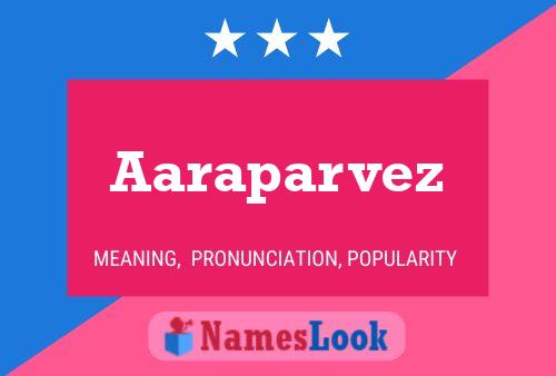 Aaraparvez Namensposter