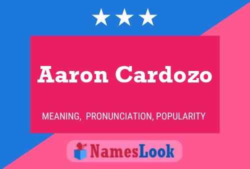 Aaron Cardozo Namensposter