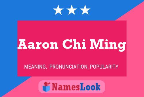 Aaron Chi Ming Namensposter