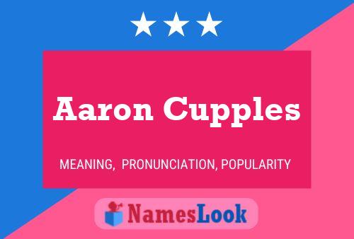 Aaron Cupples Namensposter