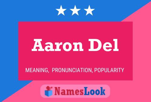 Aaron Del Namensposter