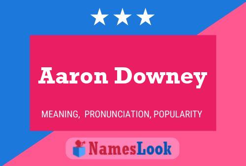 Aaron Downey Namensposter