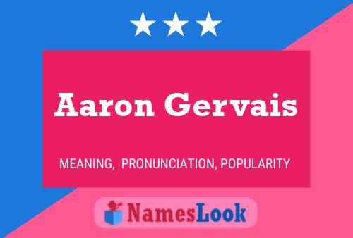 Aaron Gervais Namensposter