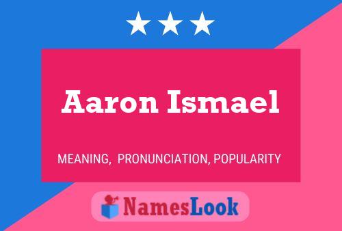 Aaron Ismael Namensposter