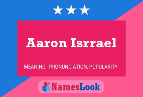 Aaron Isrrael Namensposter