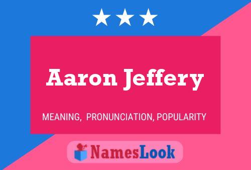 Aaron Jeffery Namensposter