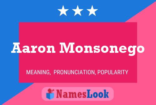 Aaron Monsonego Namensposter