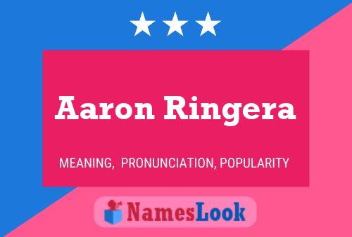 Aaron Ringera Namensposter