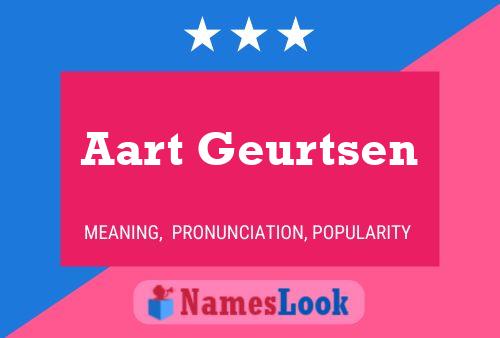 Aart Geurtsen Namensposter