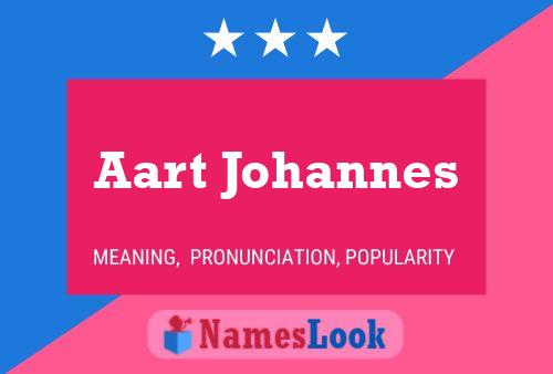 Aart Johannes Namensposter