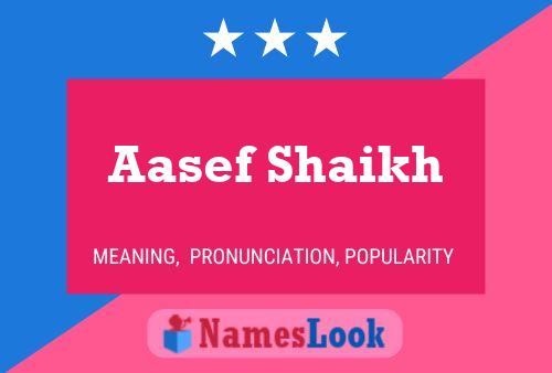 Aasef Shaikh Namensposter