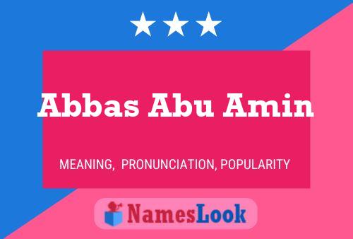 Abbas Abu Amin Namensposter