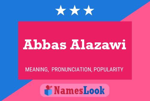 Abbas Alazawi Namensposter