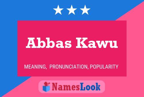 Abbas Kawu Namensposter