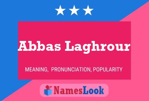 Abbas Laghrour Namensposter