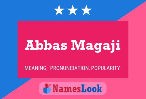 Abbas Magaji Namensposter