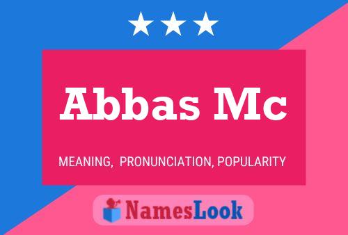 Abbas Mc Namensposter