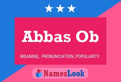 Abbas Ob Namensposter