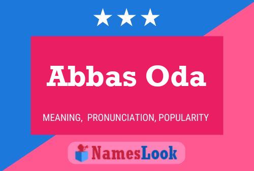 Abbas Oda Namensposter