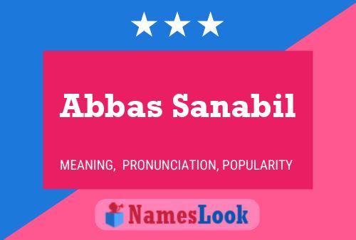 Abbas Sanabil Namensposter