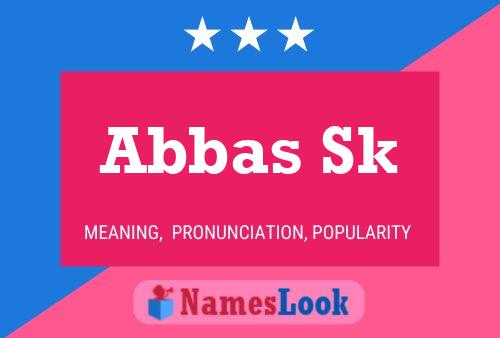 Abbas Sk Namensposter