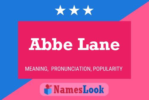 Abbe Lane Namensposter